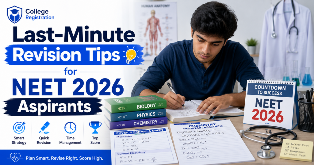 Last-Minute Revision Tips for NEET 2026 Aspirants