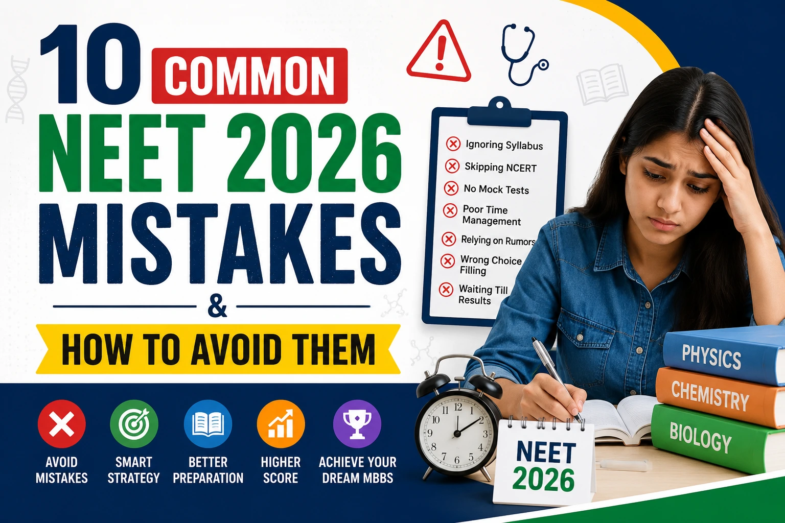 10 Common NEET 2026 Mistakes & How to Avoid Them